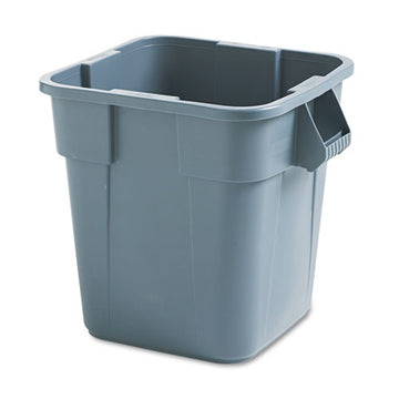 Rubbermaid® Commercial Brute Container, Square, Polyethylene, 28 Gal, Gray freeshipping - TVN Wholesale